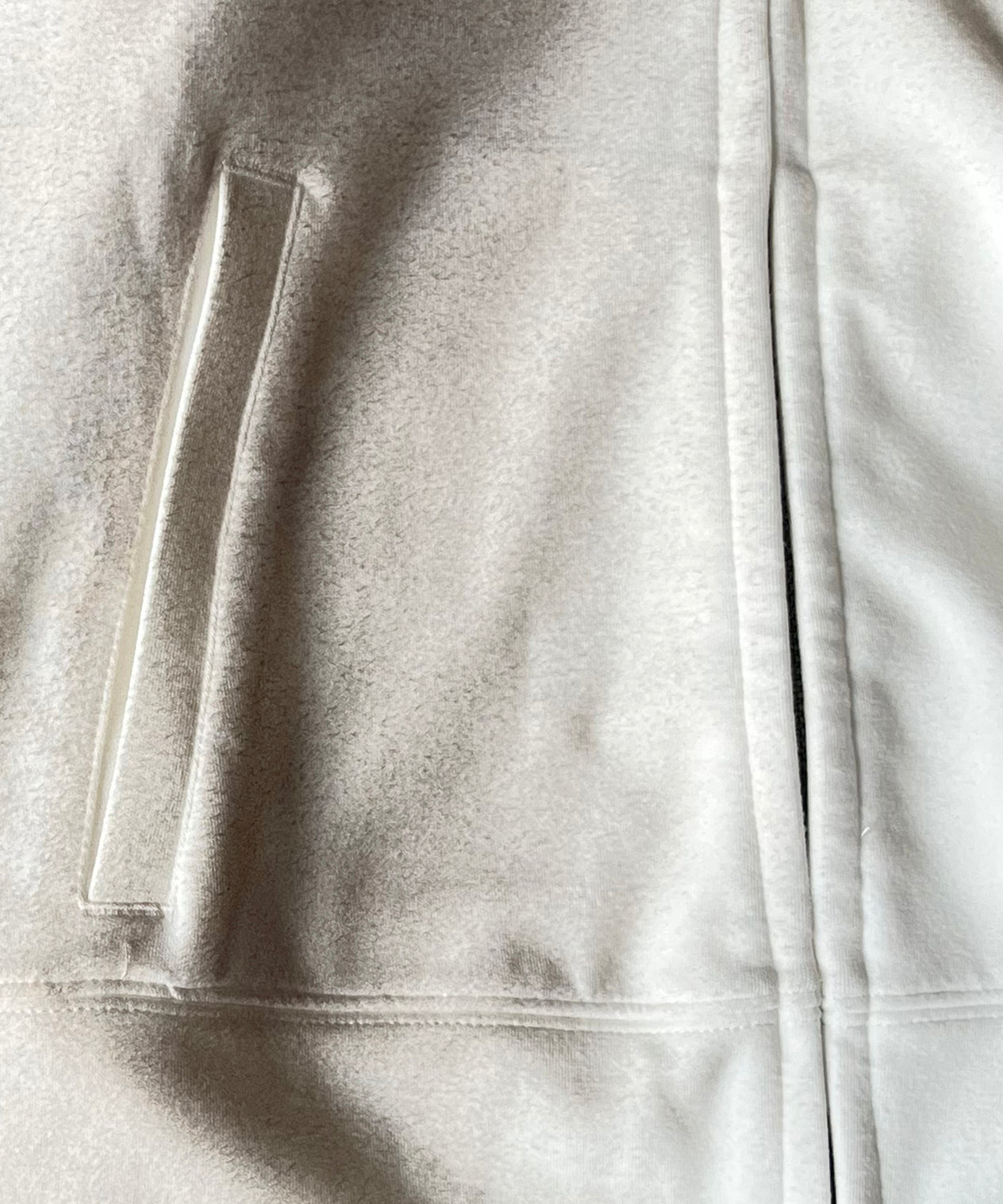 LOADINGROOM Tattoo track hoodie zip "WHITE"