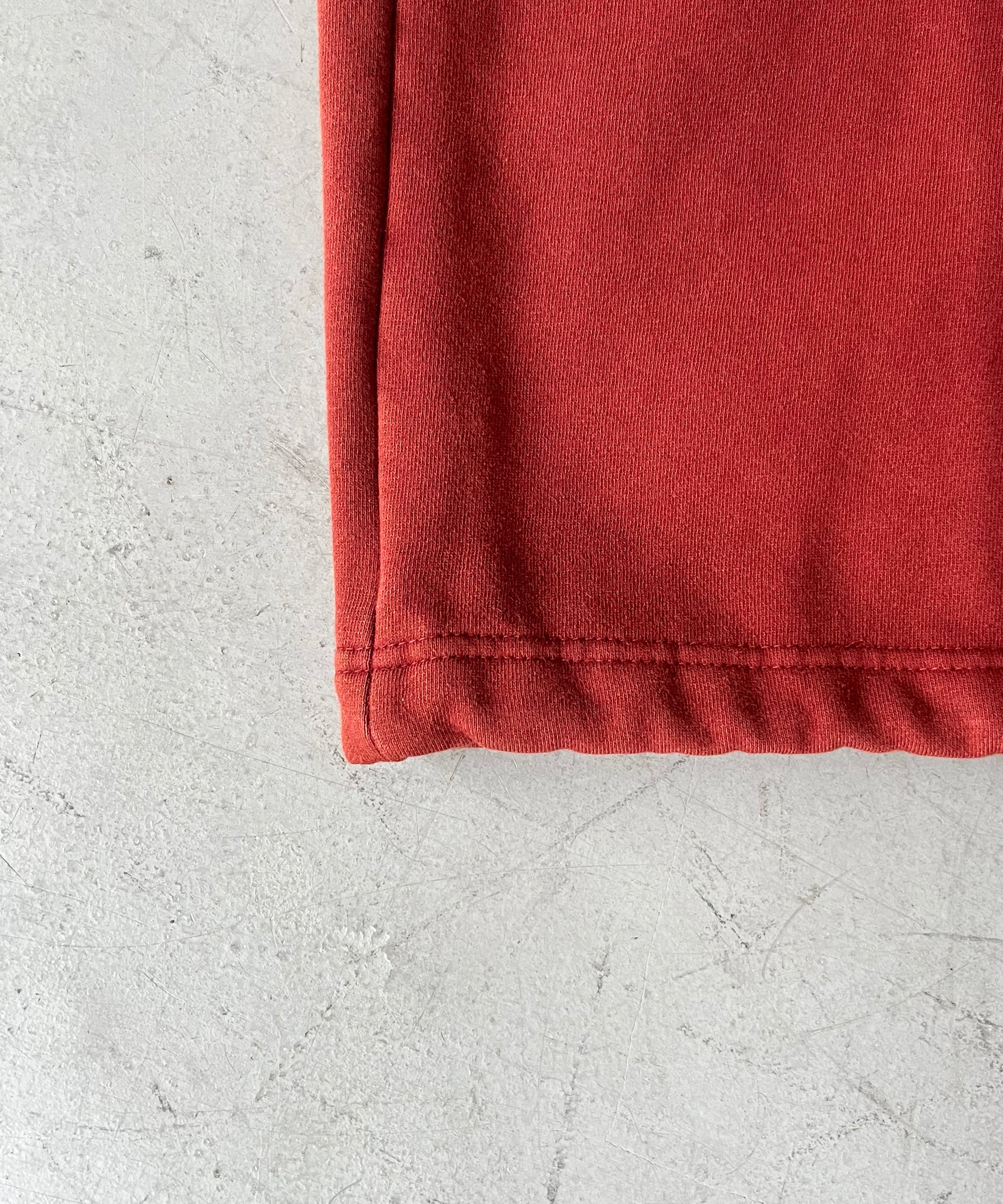 LOADINGROOM Double waist sweatpants men "WASHED RED"