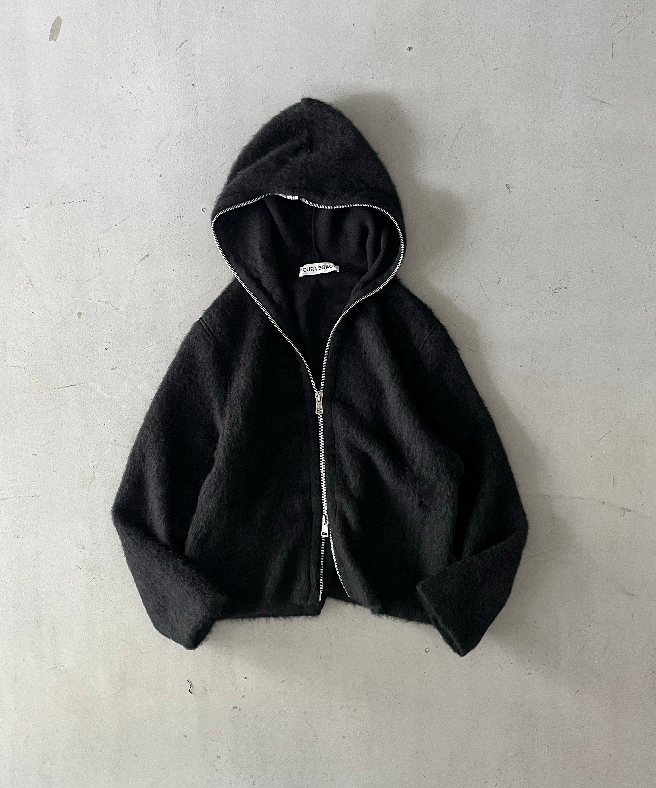 ★OUR LEGACY★ ホバー ロングスリーブ ブラック ドライクレープ OUR LEGACY - BOX LONGSLEEVE Grey Sage Clean Jersey | River