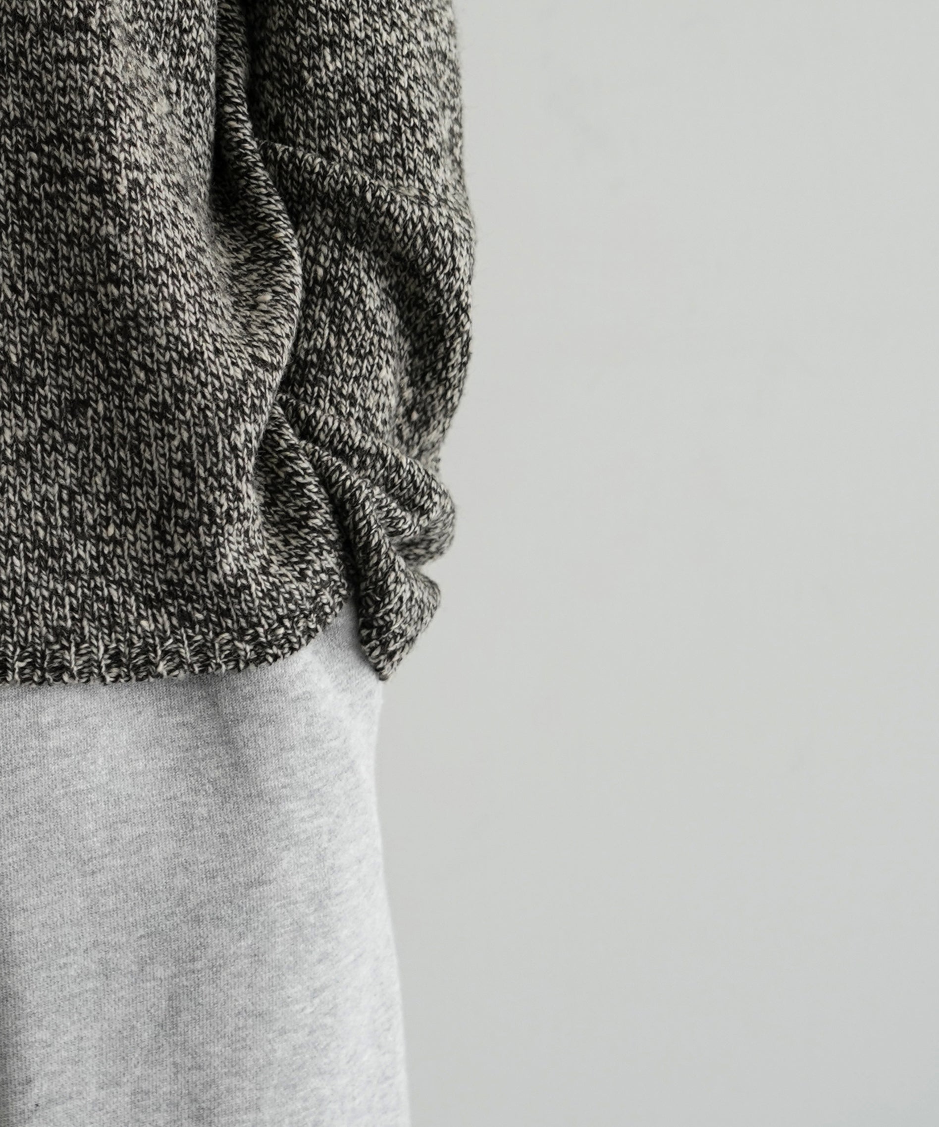 AURALEE Airy silk wool knit p/o "TOP BLACK"