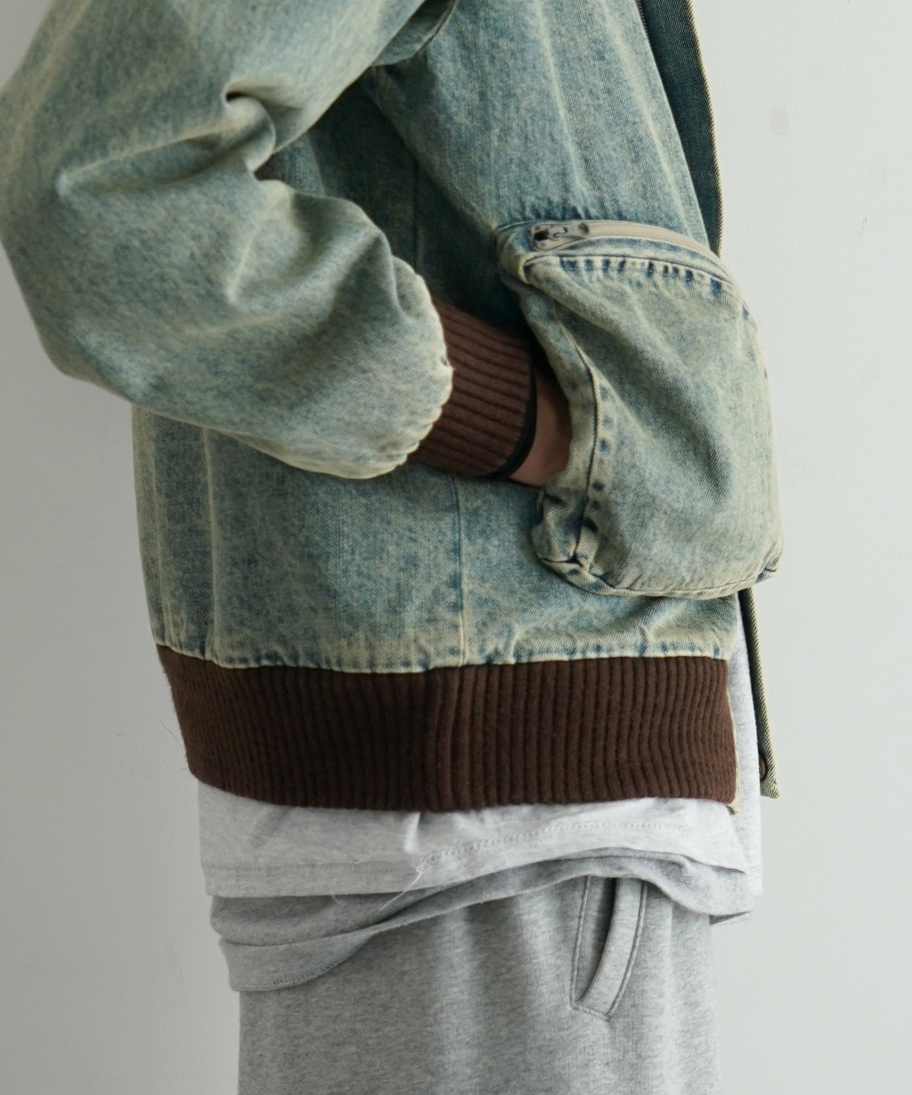 Whimsy【ウィムジー】Double pouch denim tankers 