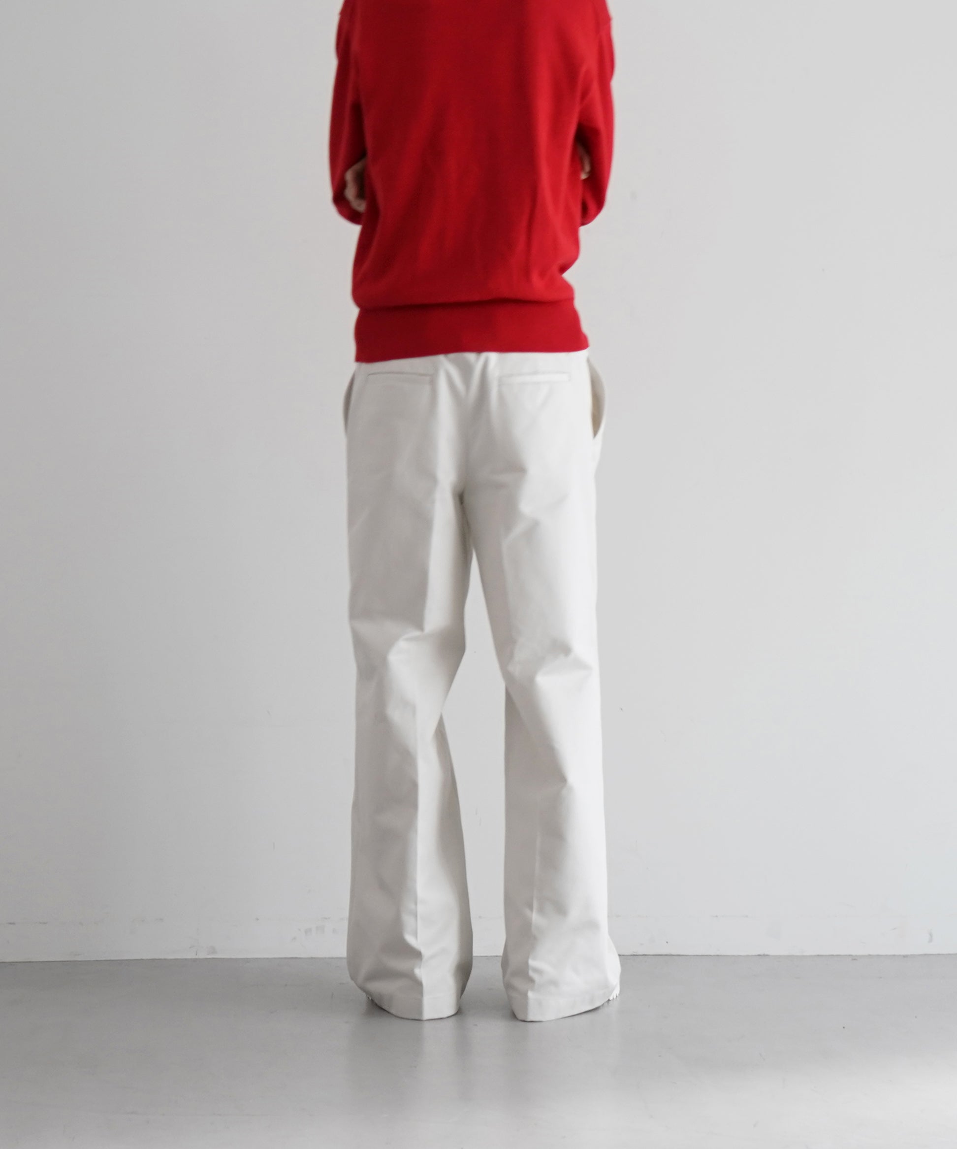 【EXCLUSIVE】NEONSIGN Triple-twisted wide pants "CEMENT"