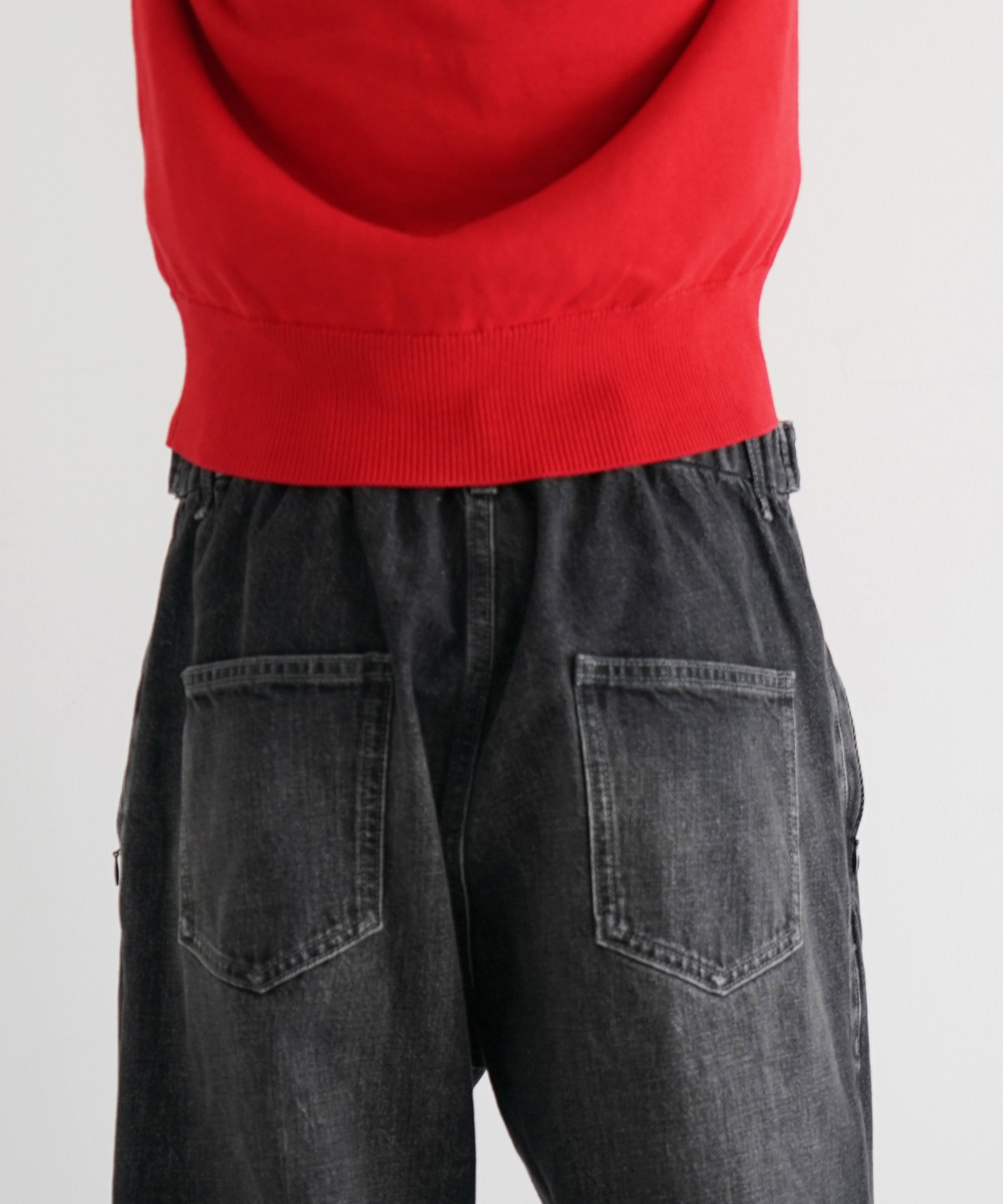 パンツ KAIKO The denim loose fit cotton pants KAIKO パンツ THE DENIM LOOSE FIT COTTON GABARDINE メンズ