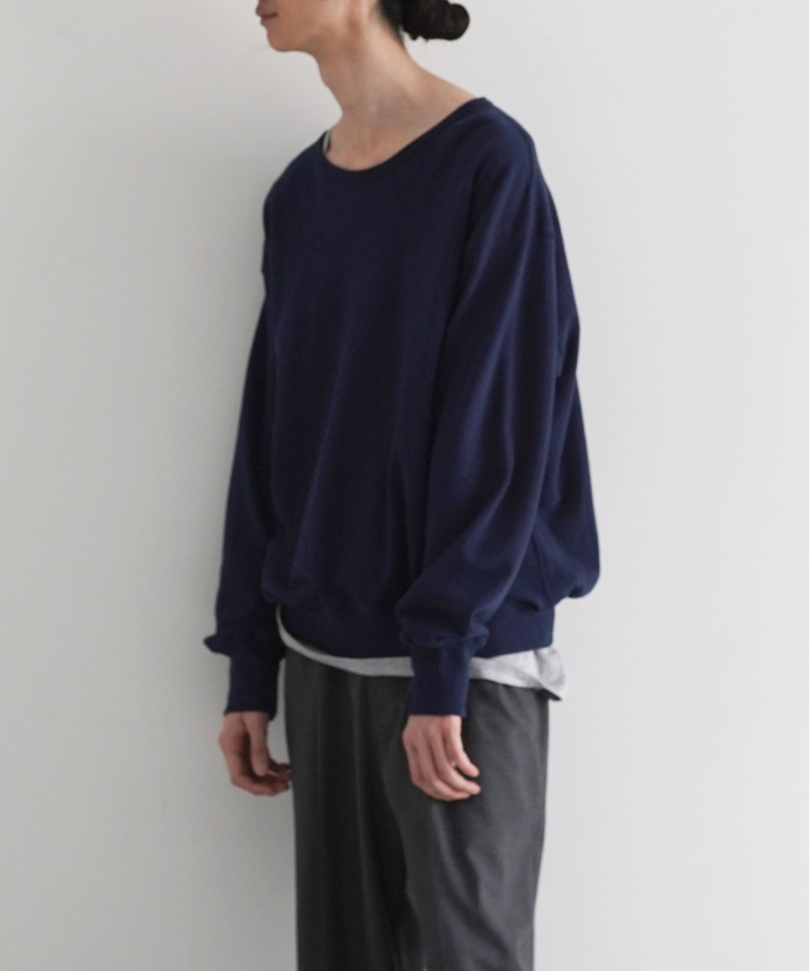KAIKO Crew neck sweat "NAVY"