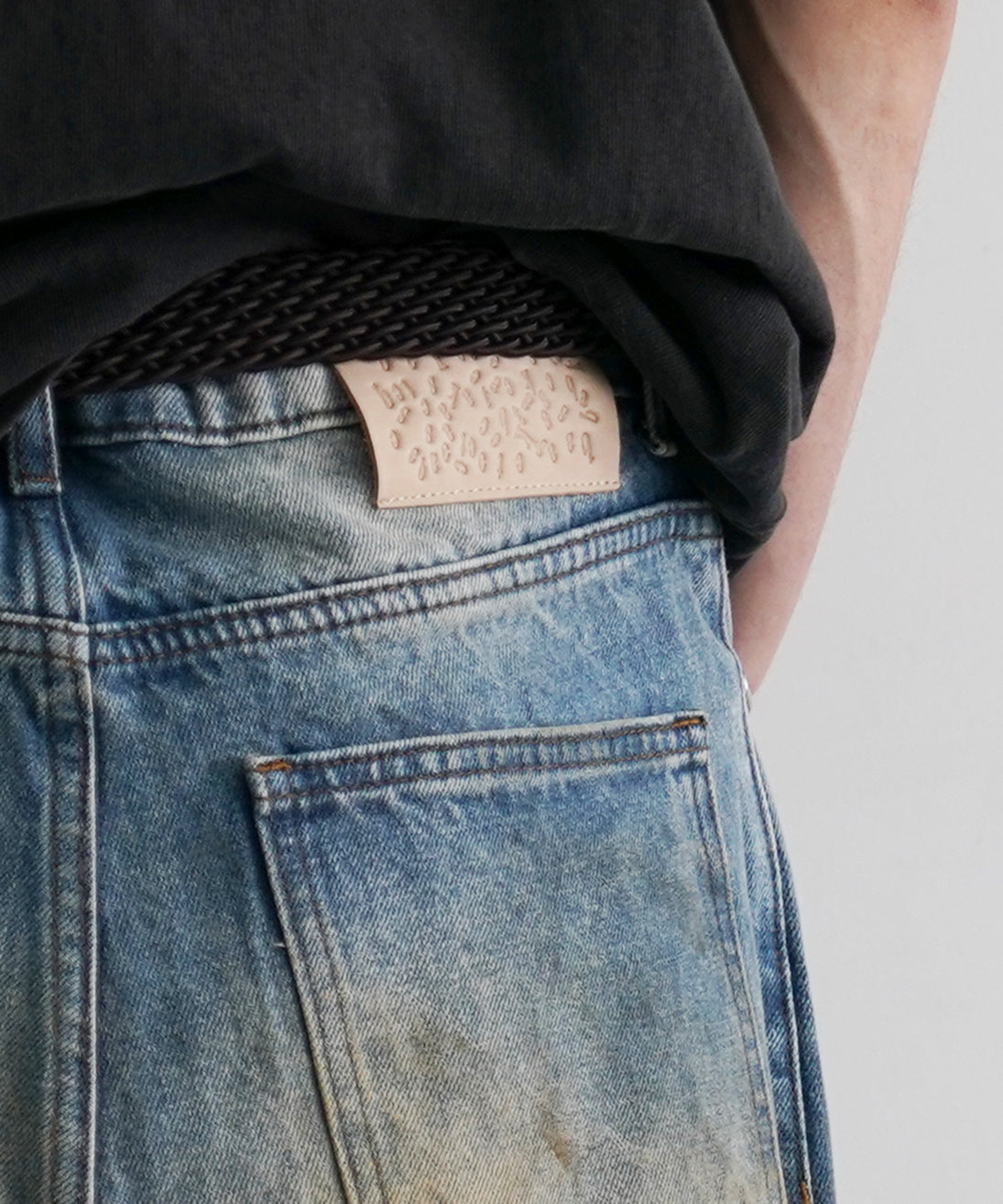 Basketcase Lax baggy denim mud wash "BLUE/DIRT"