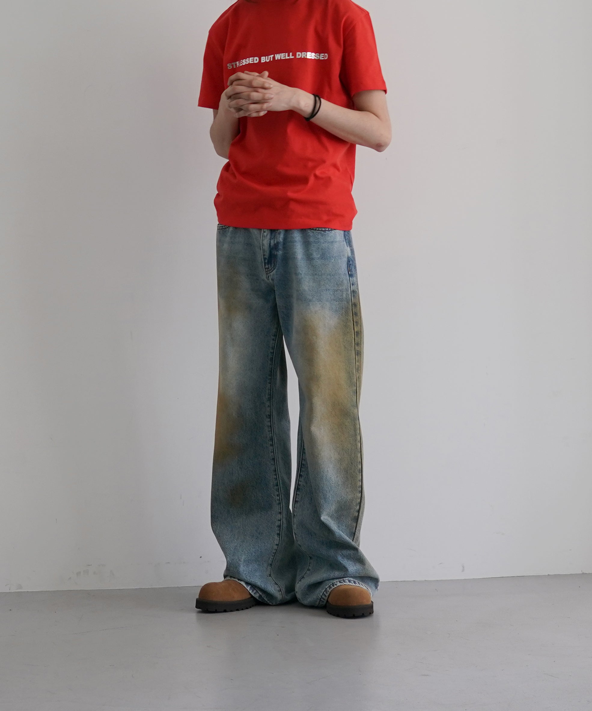 Basketcase Lax flair denim mud wash "BLUE/DIRT"