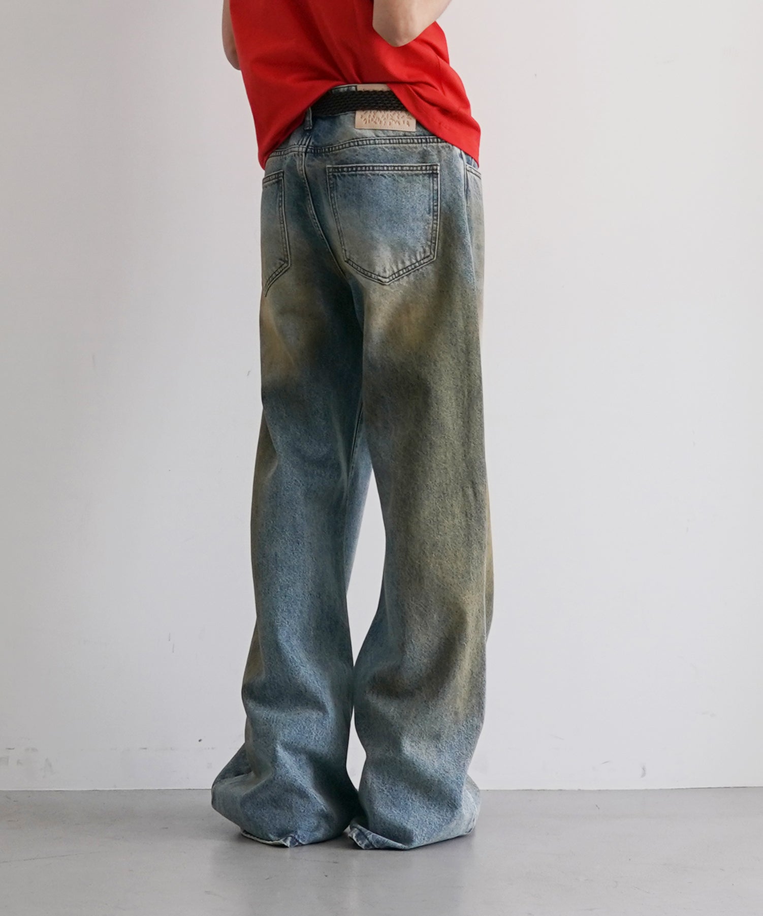Basketcase Lax flair denim mud wash "BLUE/DIRT"