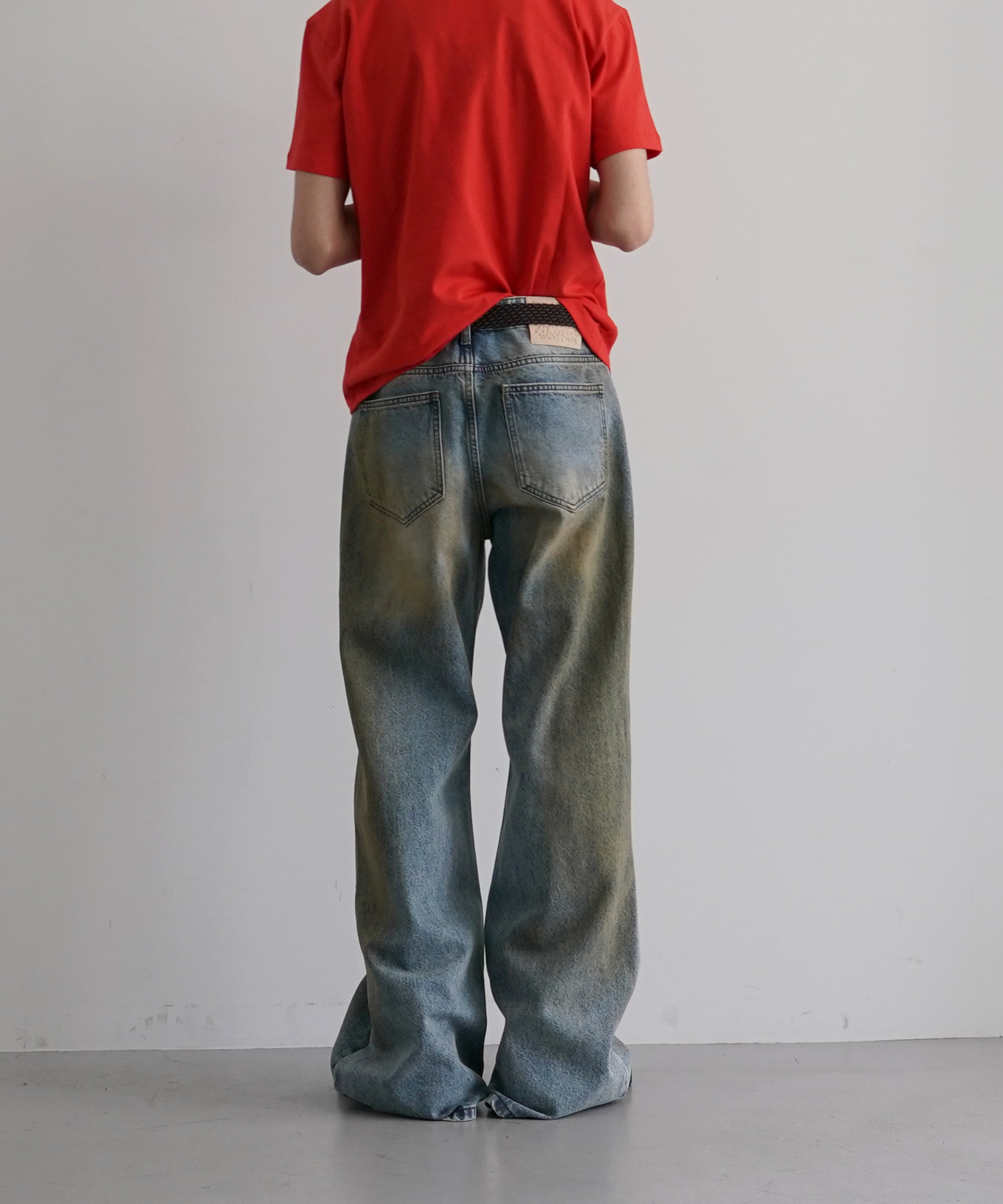 Basketcase Lax flair denim mud wash "BLUE/DIRT"