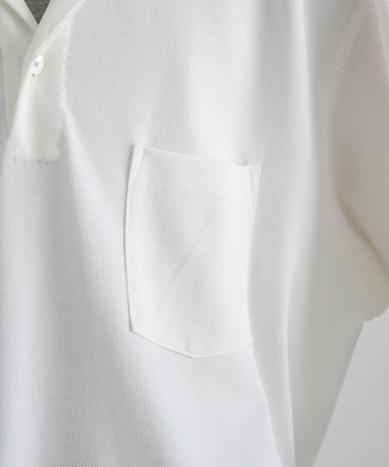 NEONSIGN Unfinished polo "hcs" "OFF WHITE"