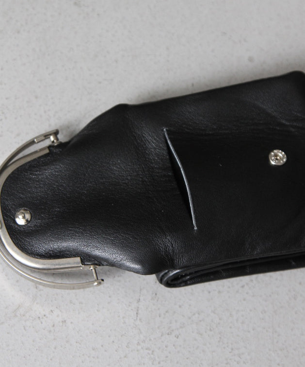 ED ROBERT JUDSON Frame half wallet (smooth) "BLACK"