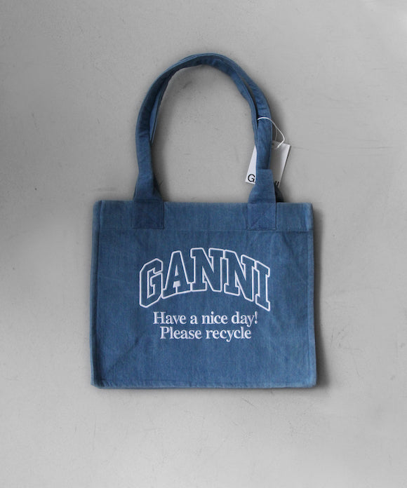 GANNI Large Easy Shopper Denim "DENIM"