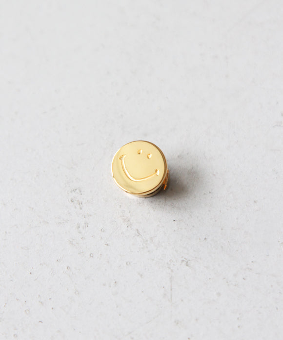 NEEDLES Pin - Gold Plate "Smile" "GOLD"