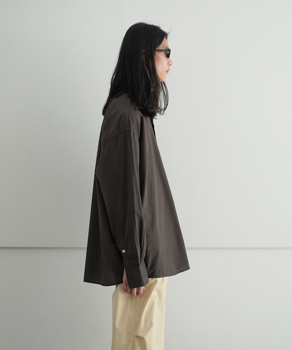 OUR LEGACY BORROWED BD SHIRT "FADED BROWN COTTON VOILE"