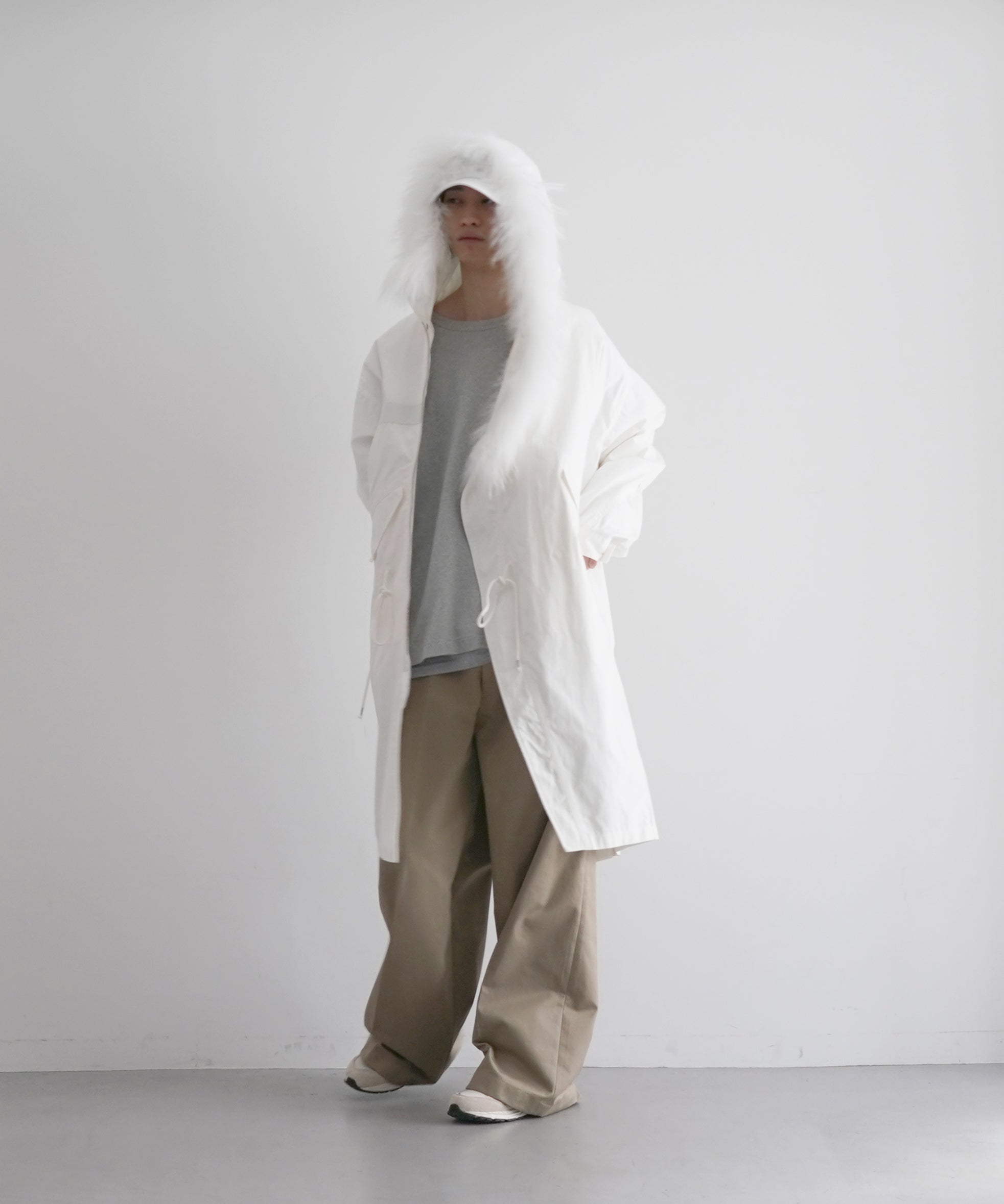 POST ARCHIVE FACTION(PAF) M66 parka "WHITE"