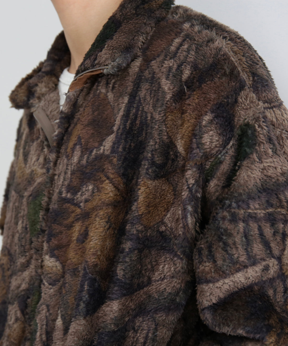 REMI RELIEF シャギーフリース Zip jkt "CAMO"