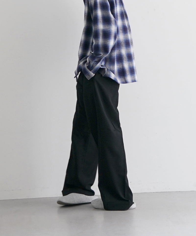 KAIKO Wide slacks "BLACK"