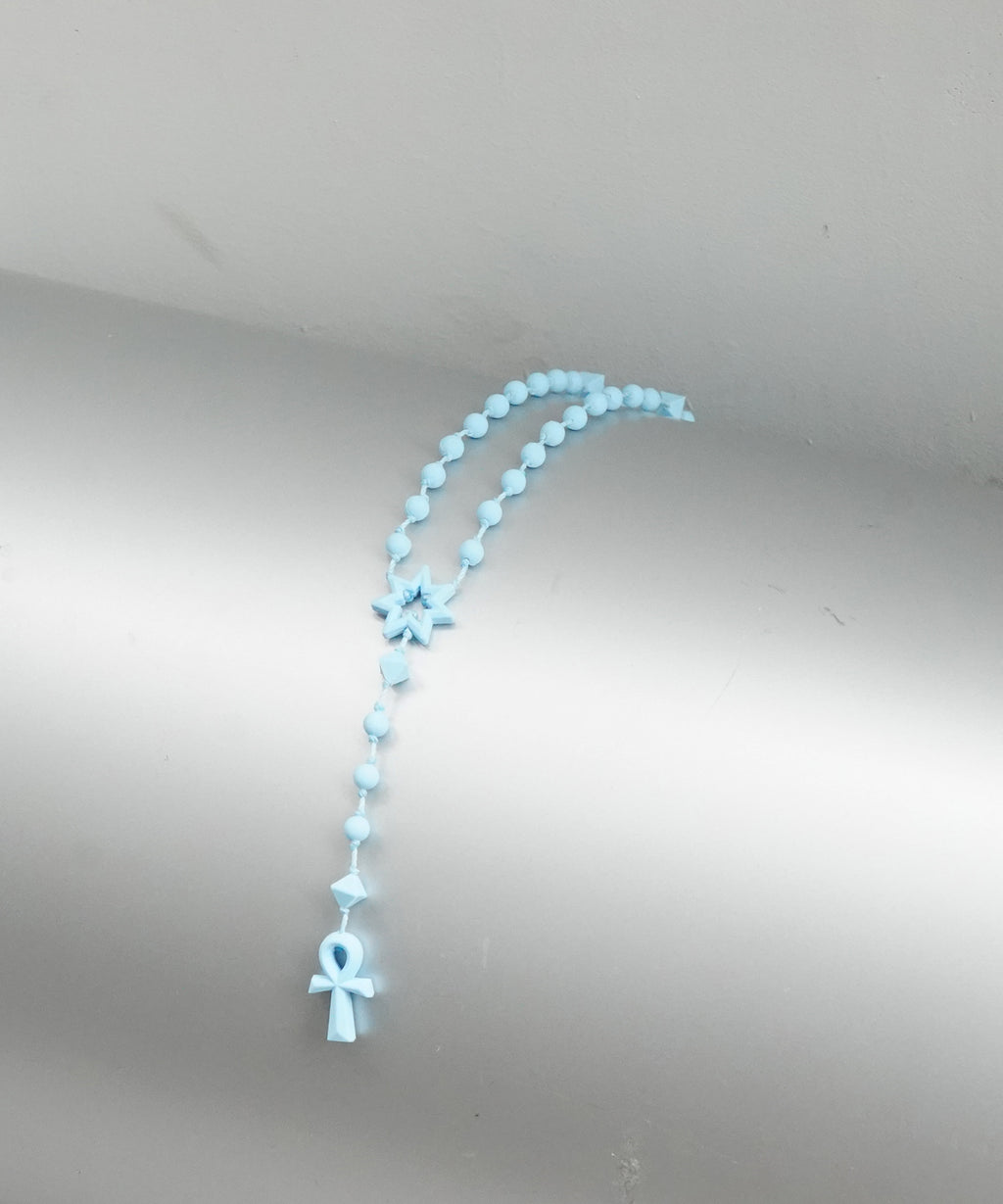 FAKE AS FLOWERS ankh rosary 