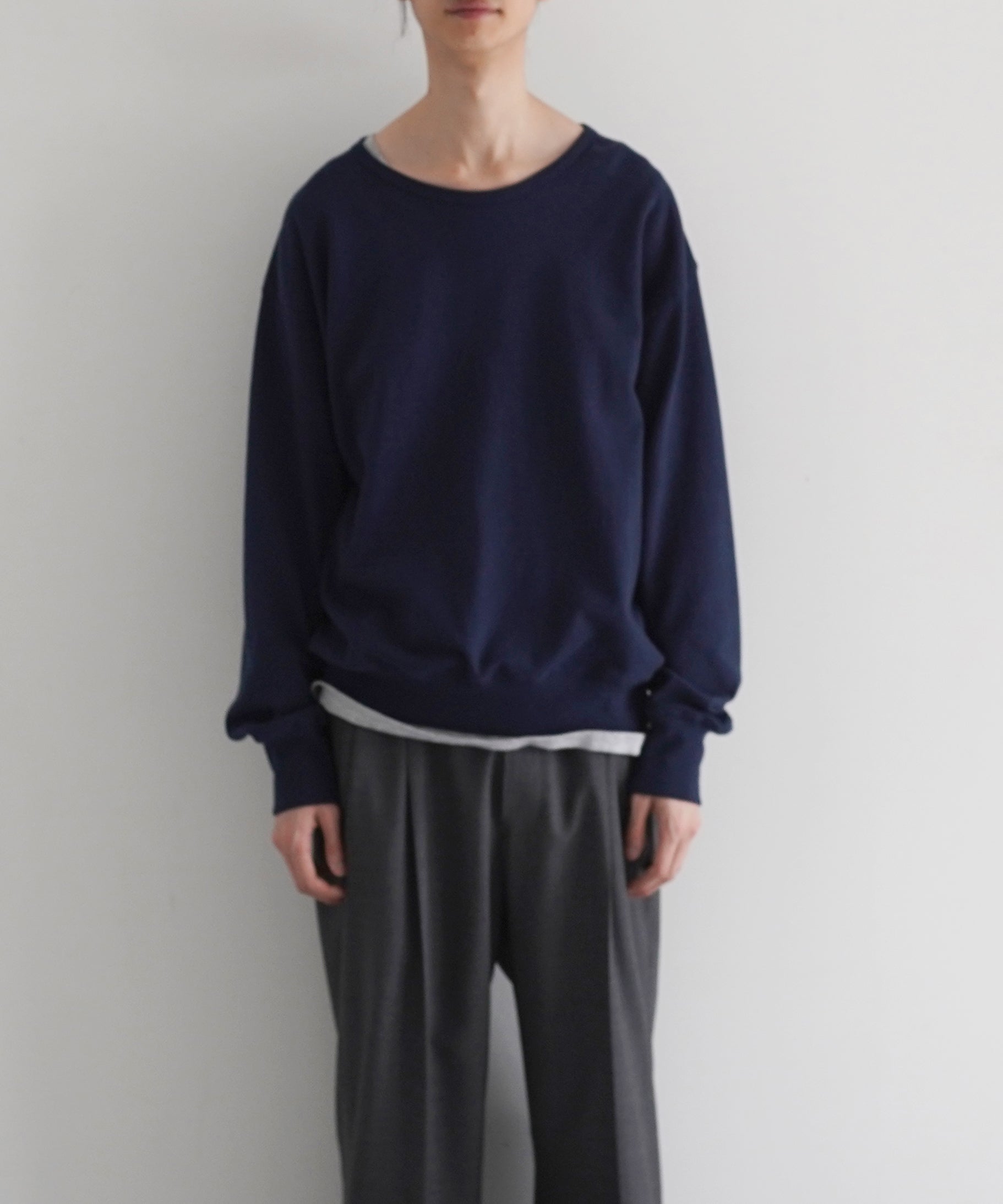 KAIKO Crew neck sweat "NAVY"