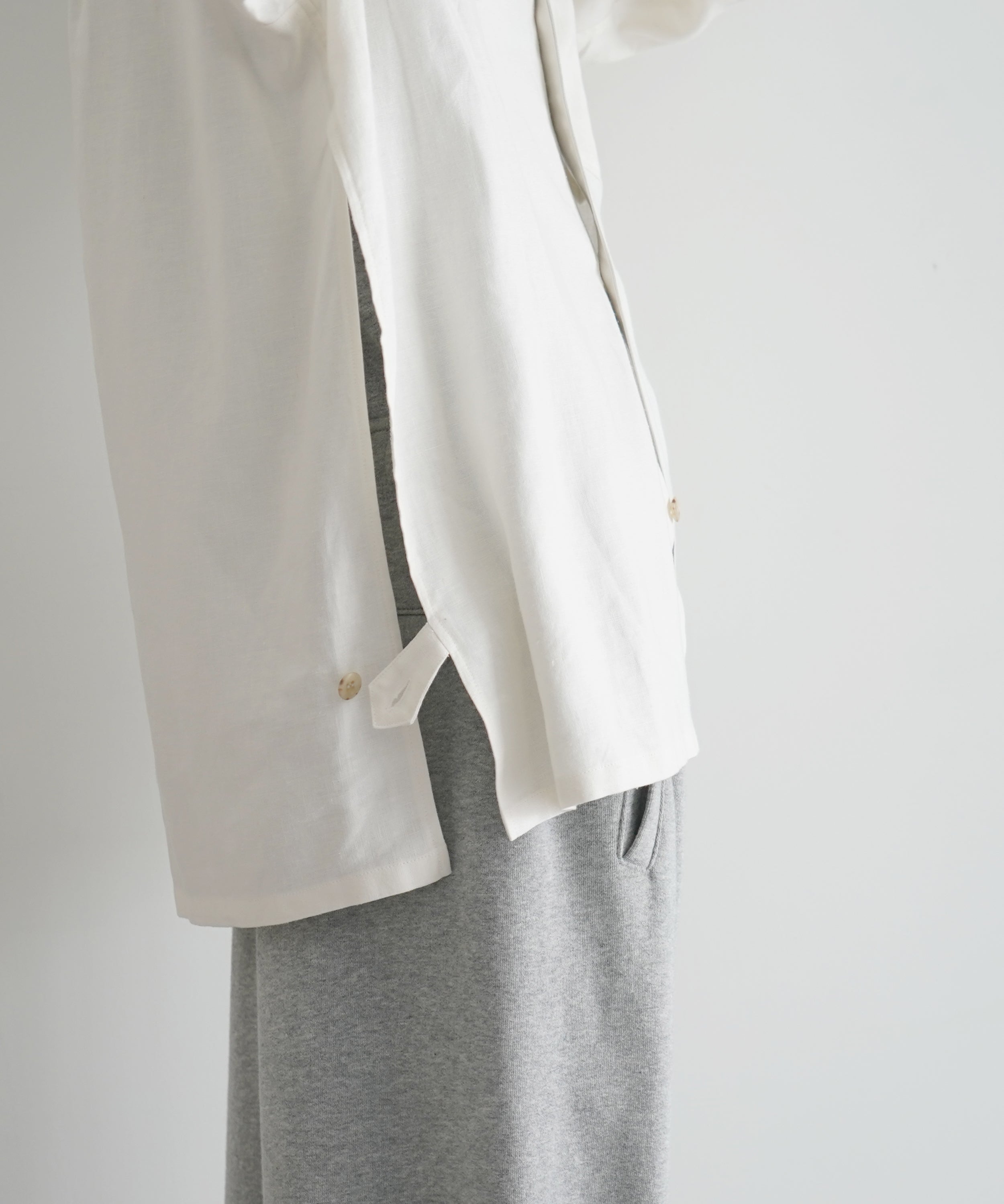 Laid.B Detachable shirt "WHITE"