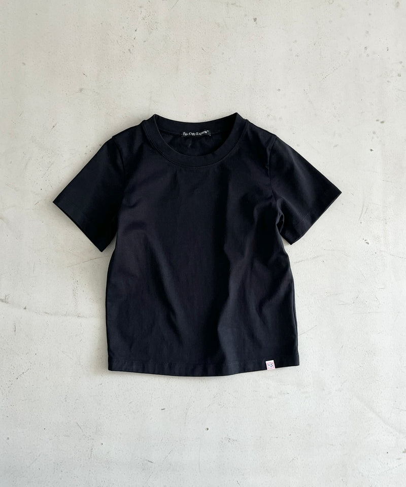 Fax Copy Express Vintage label fitted tee "BLACK"