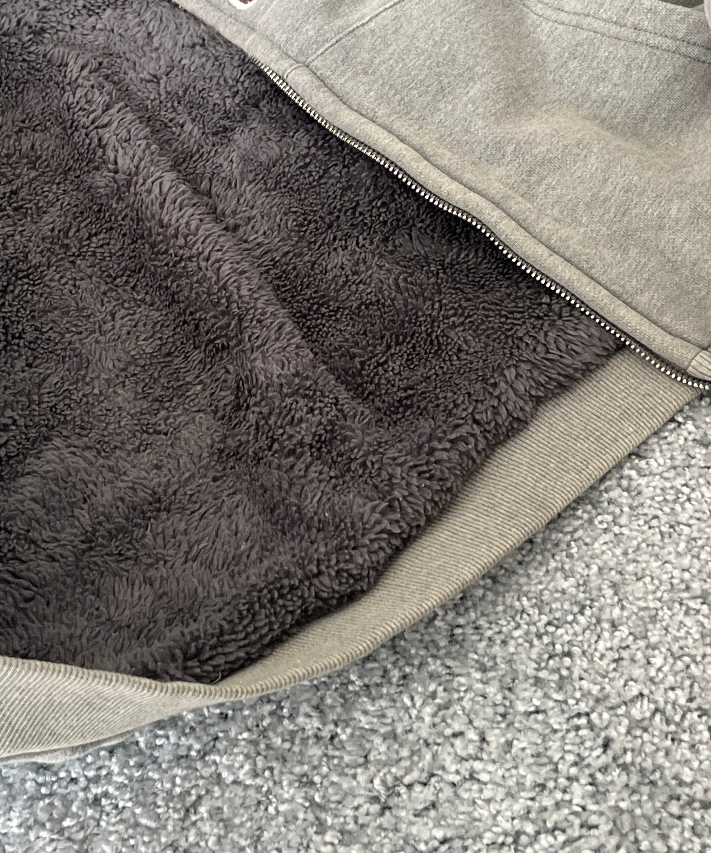 Basketcase Bc corp lined zip up "DARK HEATHER GRAY"