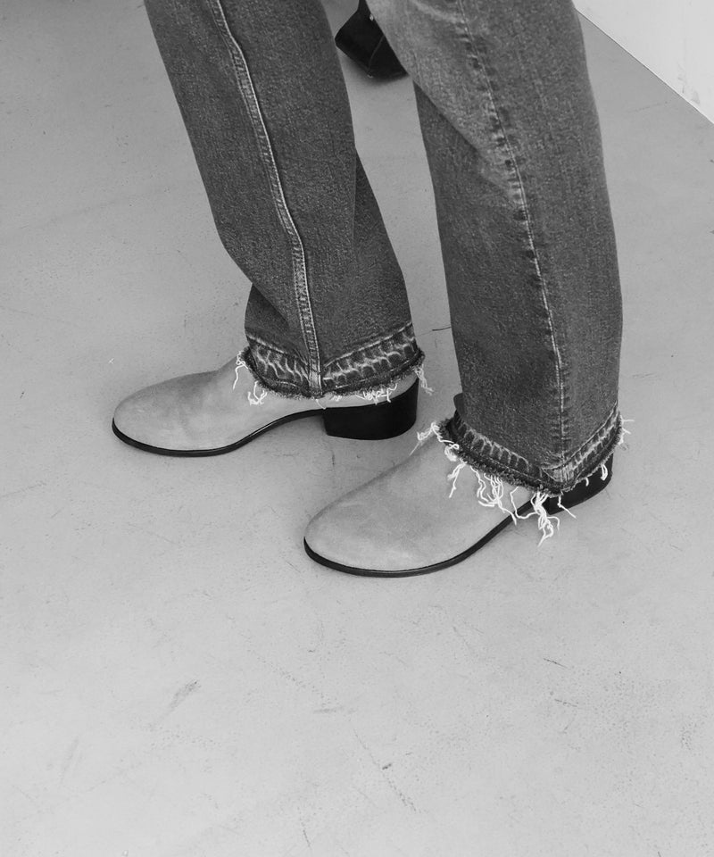 GANNI Stretch future denim carri belt "MBLUEVINTG"