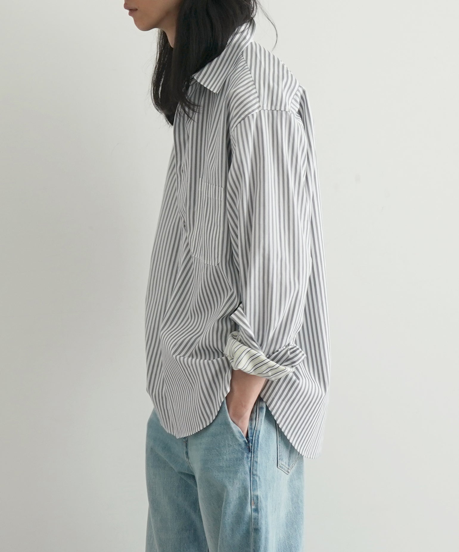 well 10-Buttons shirt "STRIPE"