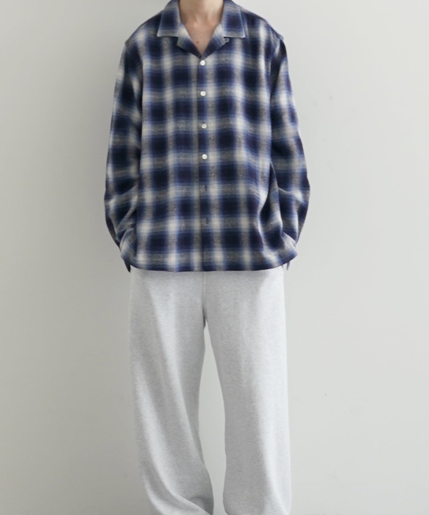 COTTON PAN Venis ネルシャツ "BLUE"