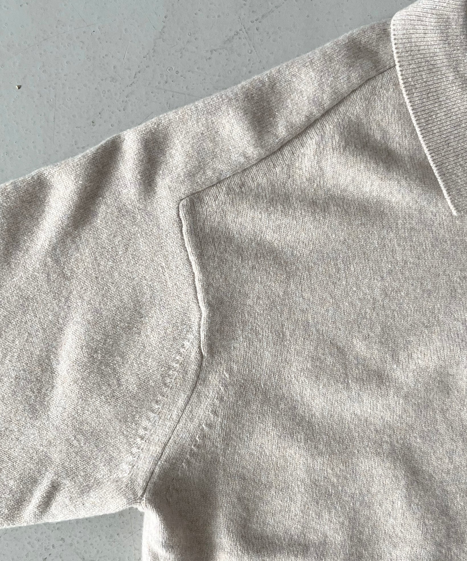 crepuscule M-g knit polo "BEIGE"