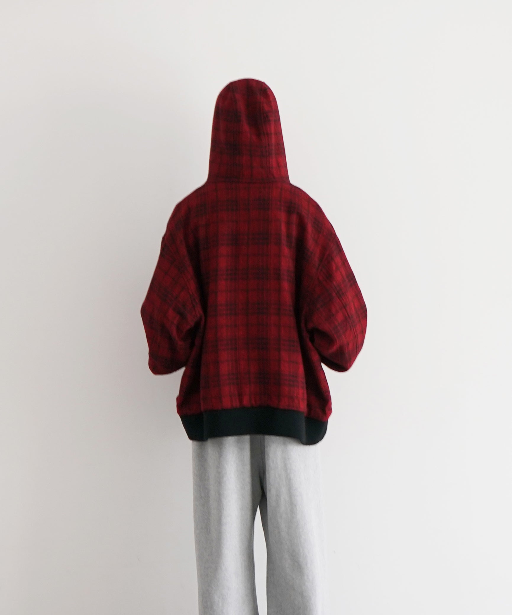 NEEDLES【ニードルズ】zipped work hoody-wool glen plaid 