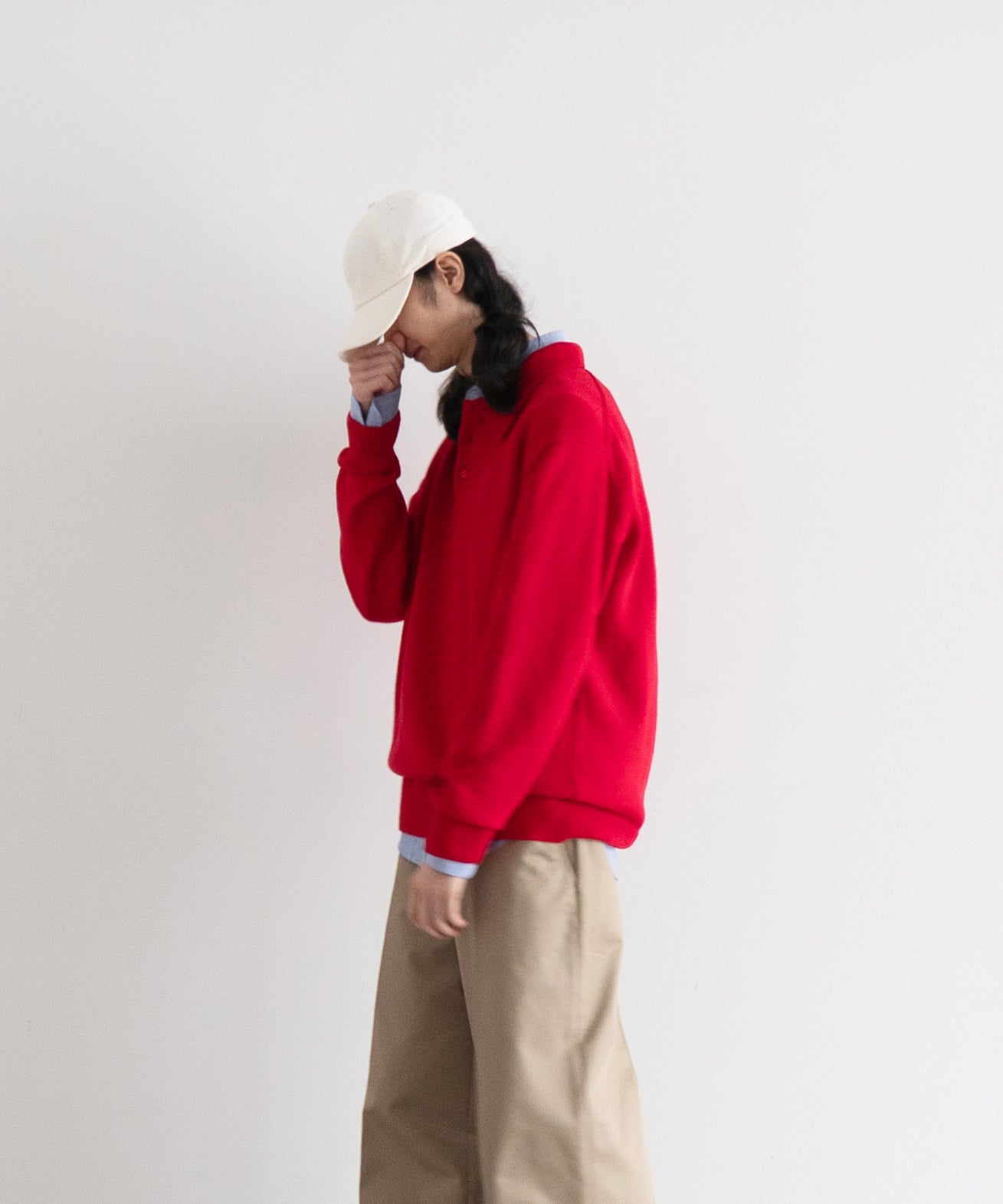 KAIKO【カイコー】Knit polo shirt 
