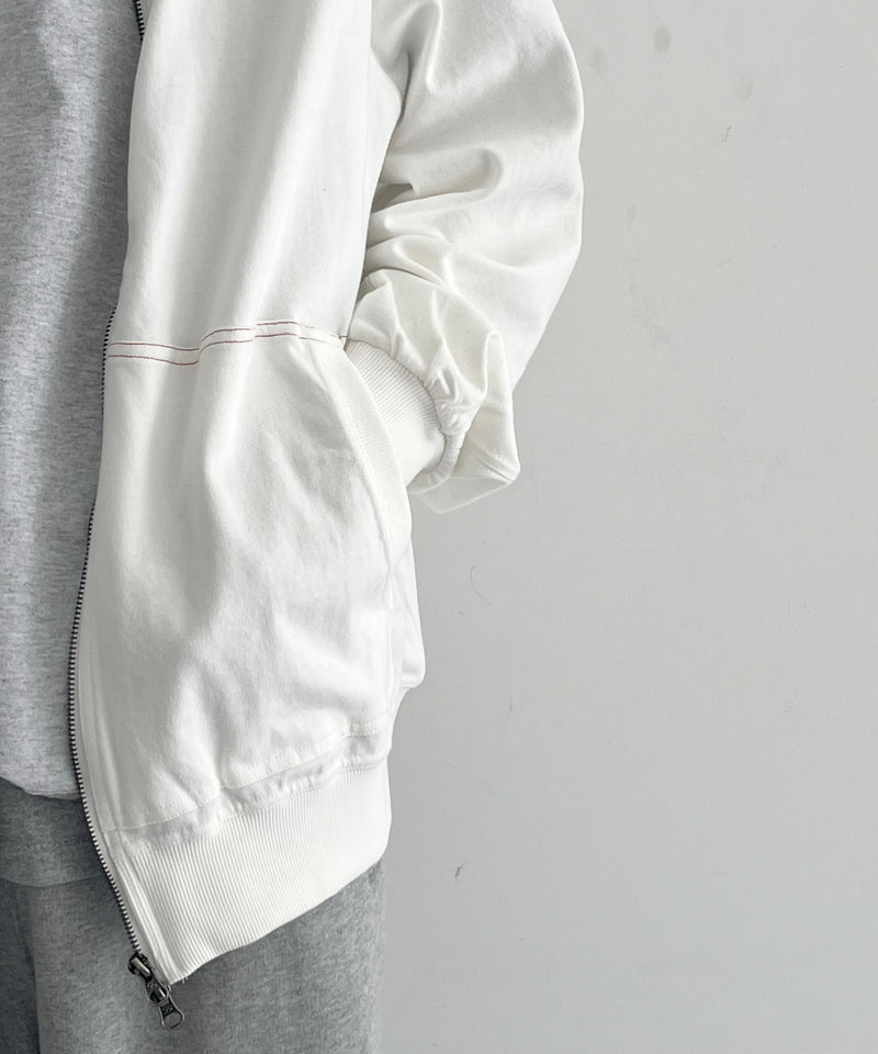 SAN SAN GEAR Washed hoodie zip-up "IVORY"