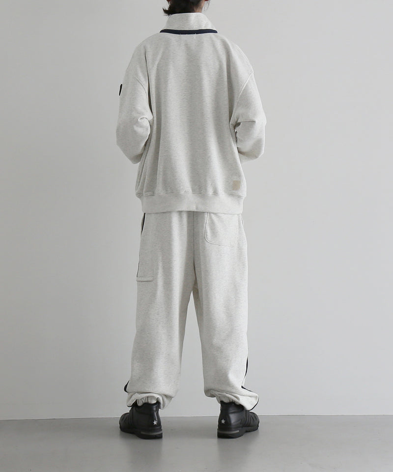 PHINGERIN Quarter zip sweatshirt "A:OATMEAL"