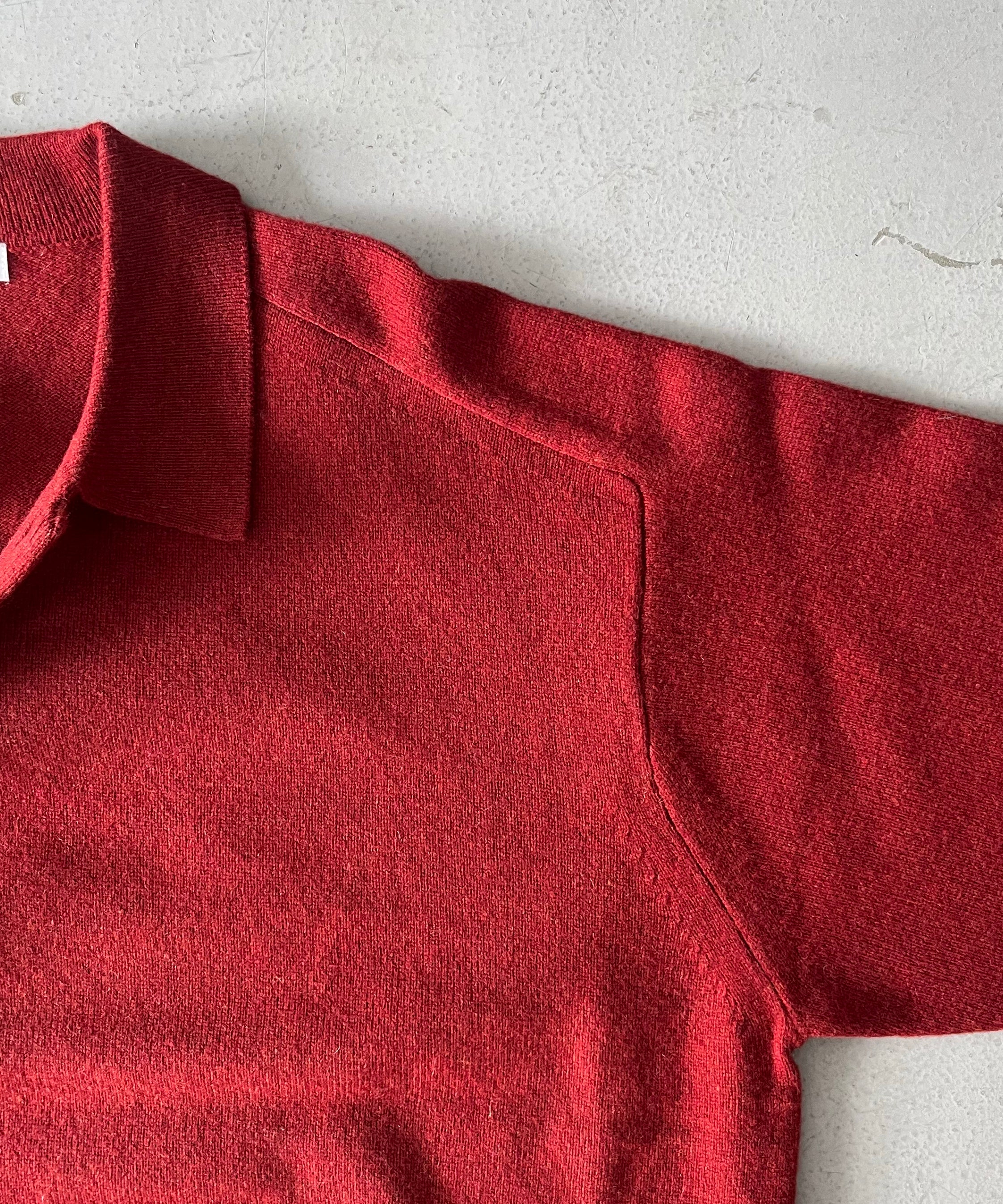 crepuscule M-g knit polo "RED"