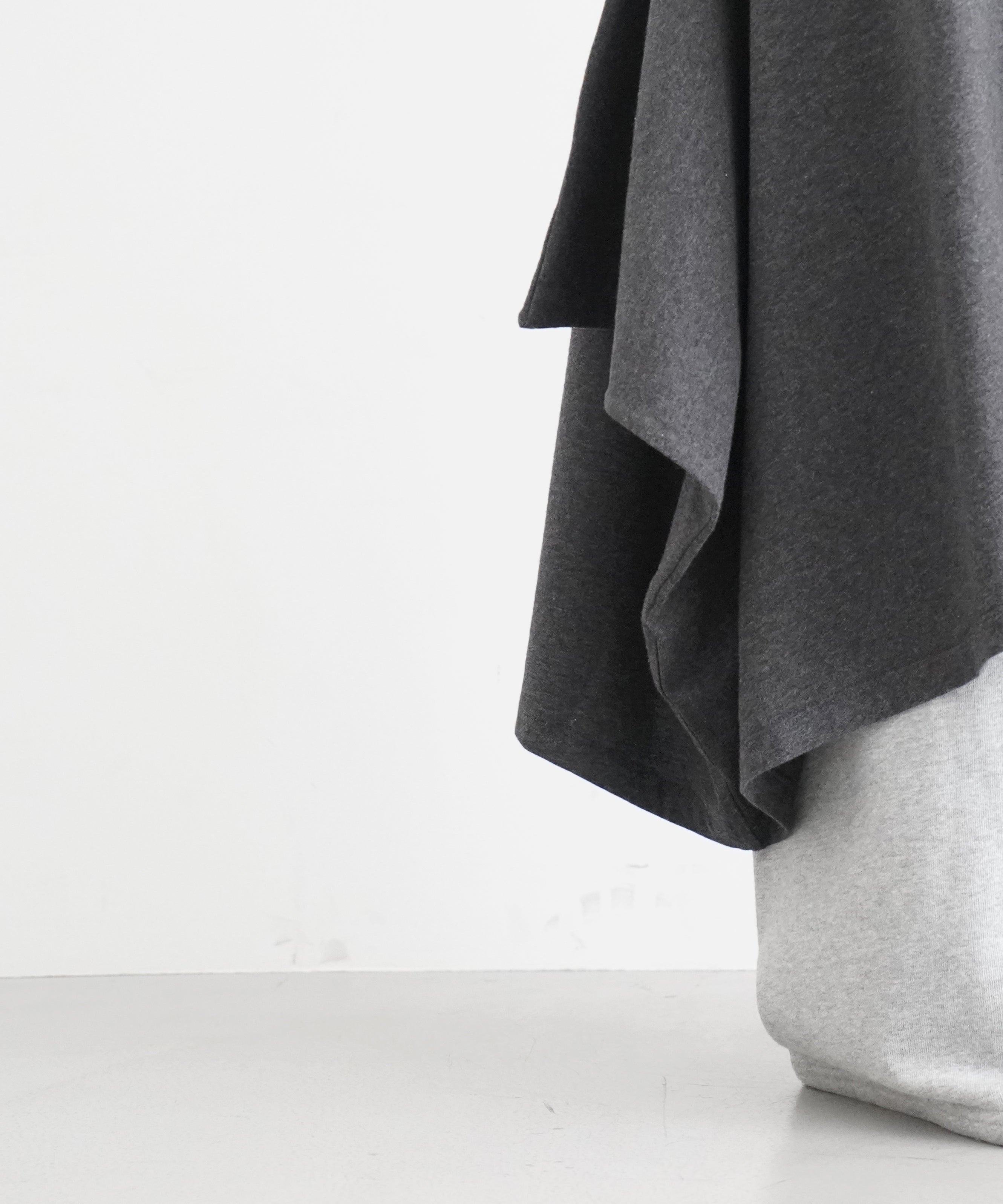 OUR LEGACY SASH SKIRT "DARK GREY MELANGE JERSEY"