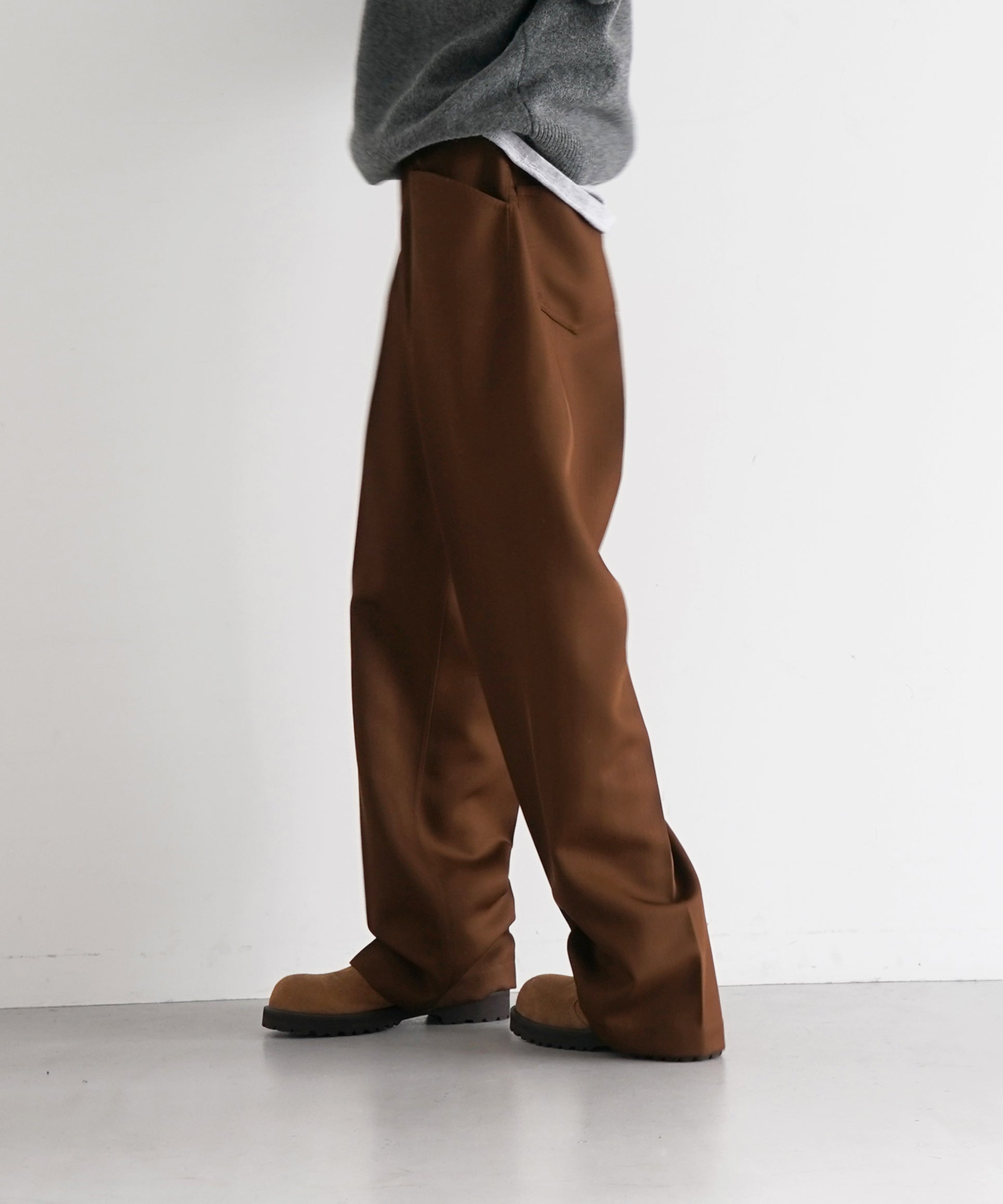 SECOND/LAYER Angel trousers "BROWN"