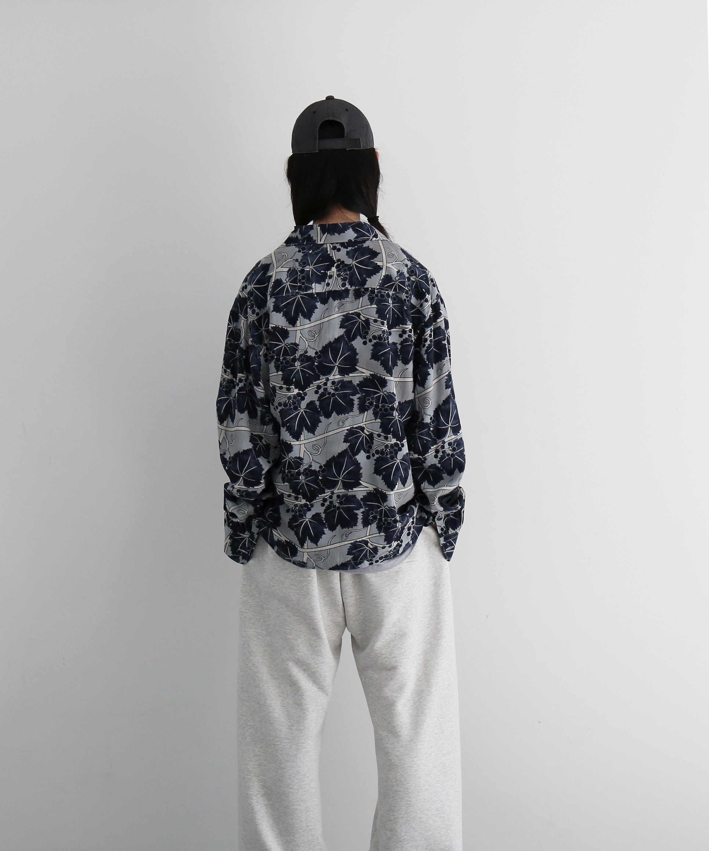UNUSED Us2565 Long sleeve print shirt "GRAY"