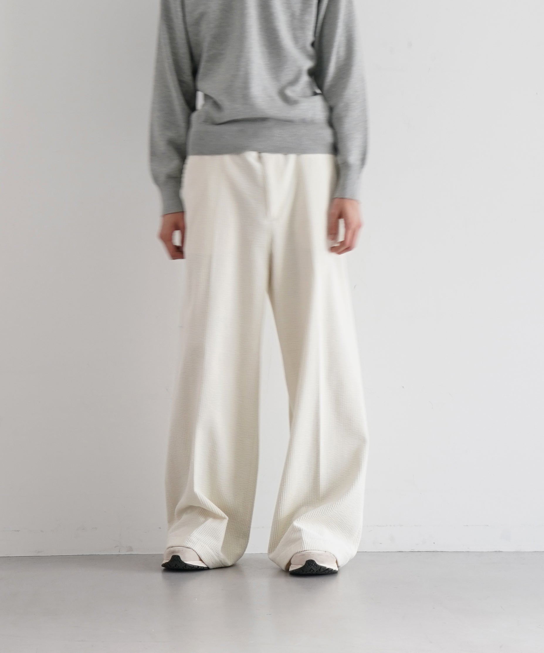NEONSIGN Finx corduroy wide pants "SAND"