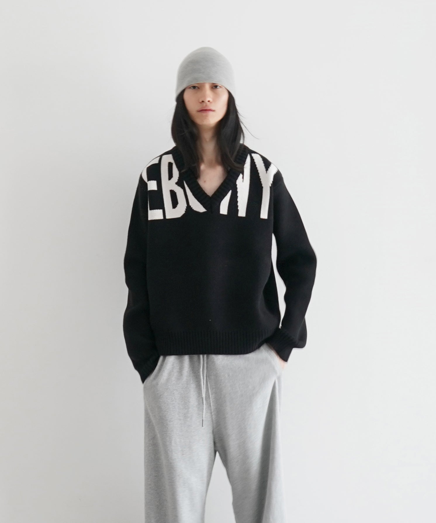 MOWALOLA Ebony relaxed jumper "BLACK"