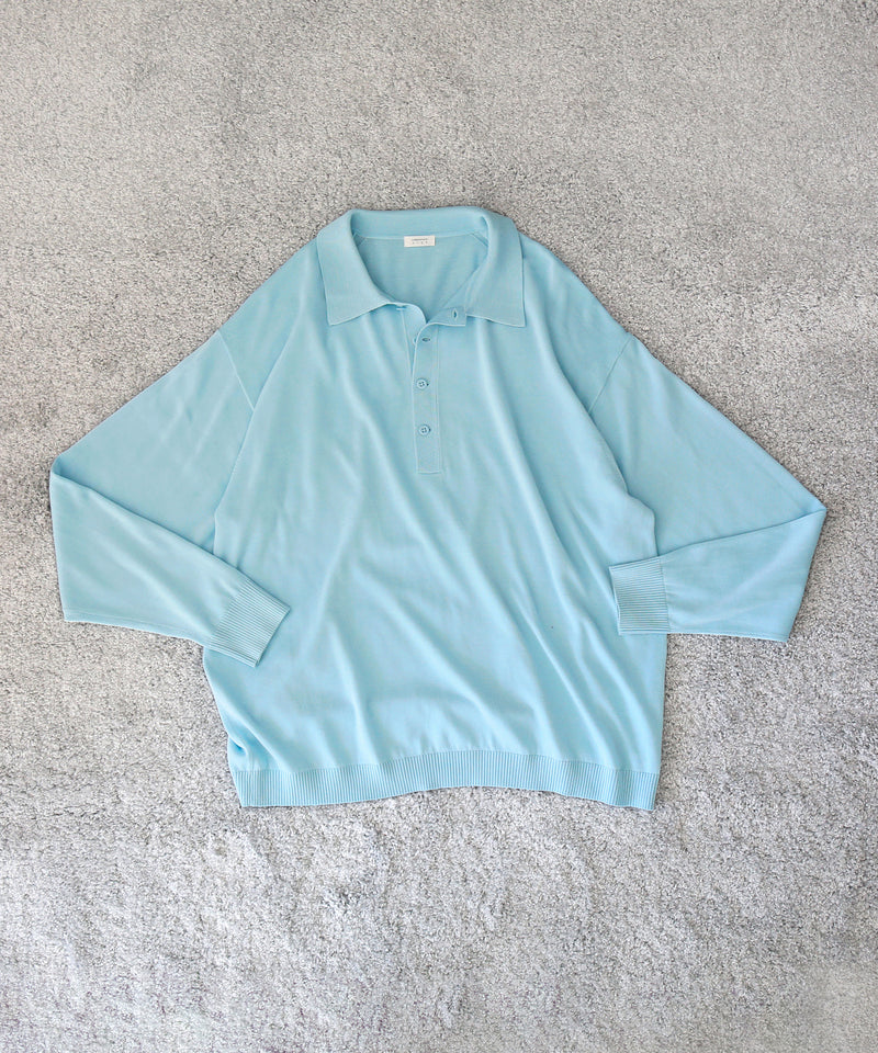 【EXCLUSIVE】crepuscule L/s polo "SAX"