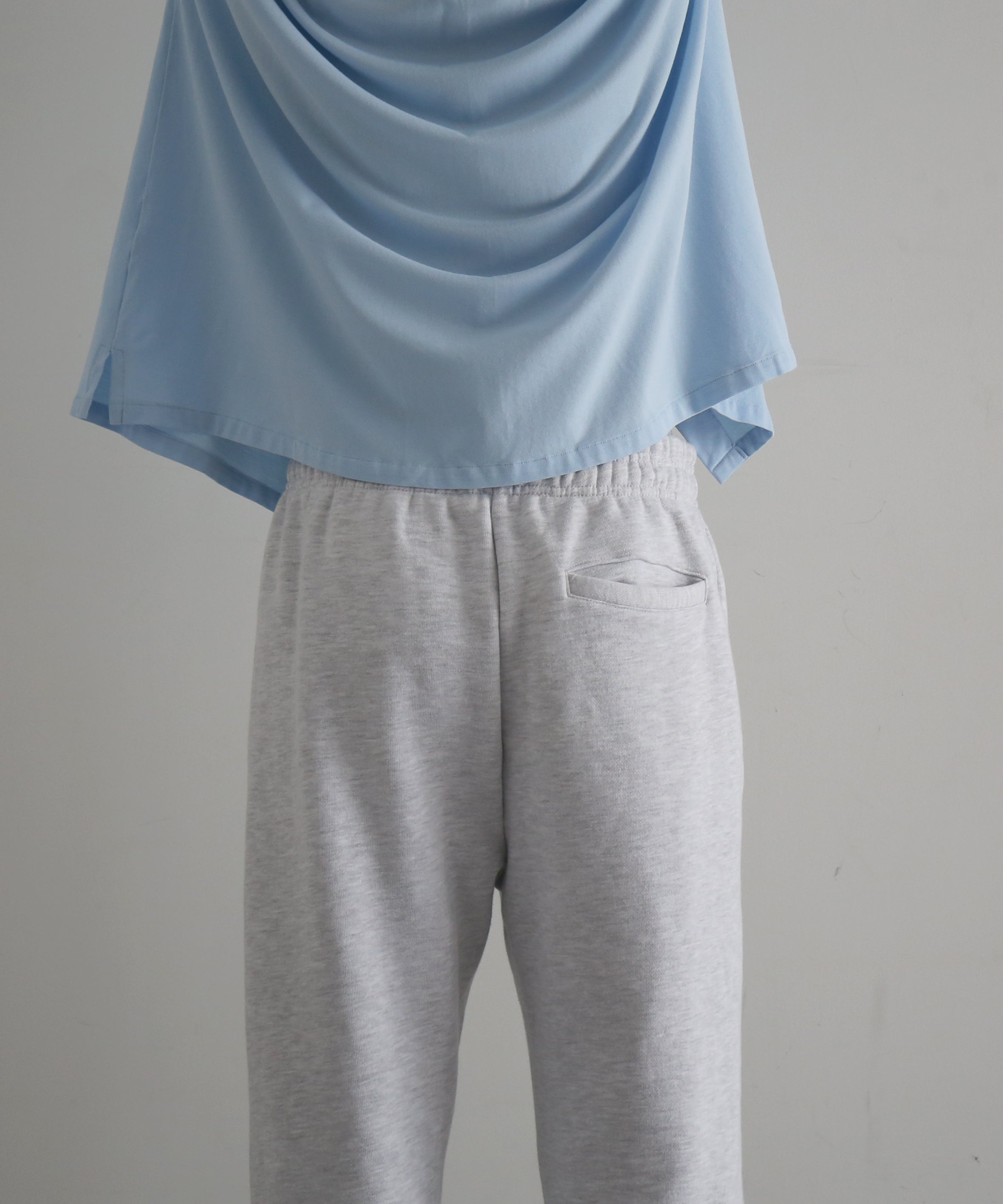 entire studios Straight leg sweatpant "HEATHER GREY"