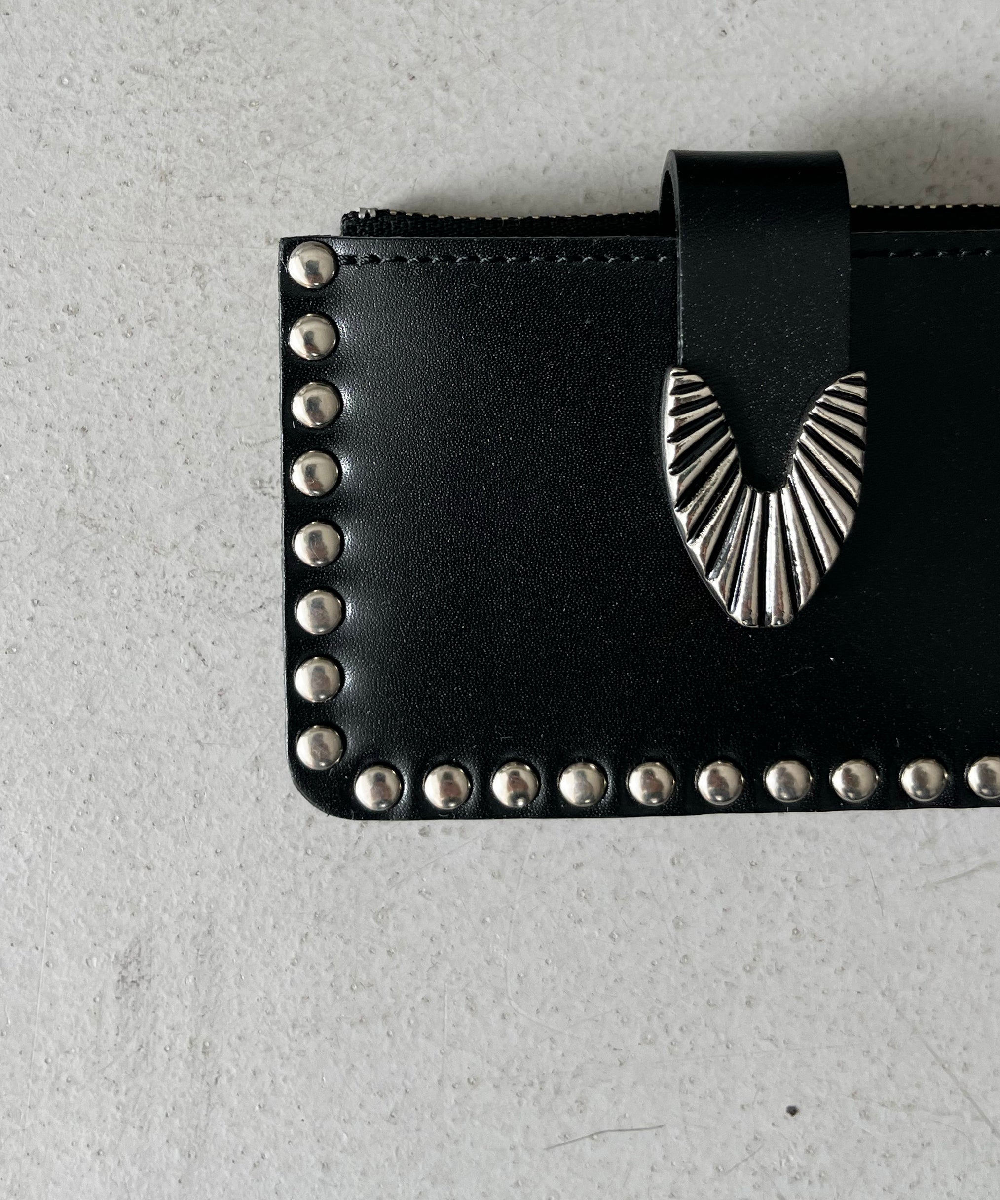 TOGA VIRILIS Leather wallet studs small 