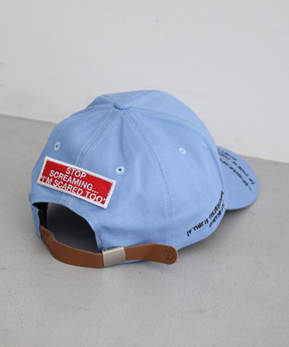 FAF(FAKE AS FLOWERS) 6 panel cap "BLUE"