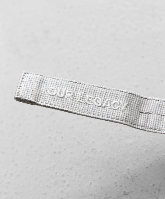 OUR LEGACY TECH BELT "METALLIZED GREY WEBBING"