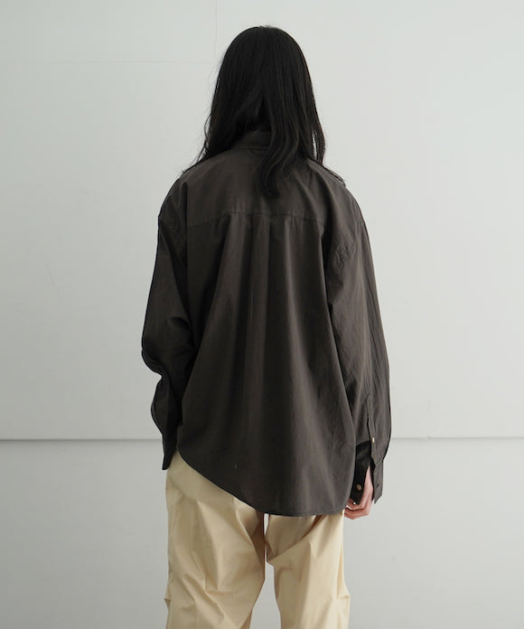 OUR LEGACY BORROWED BD SHIRT "FADED BROWN COTTON VOILE"