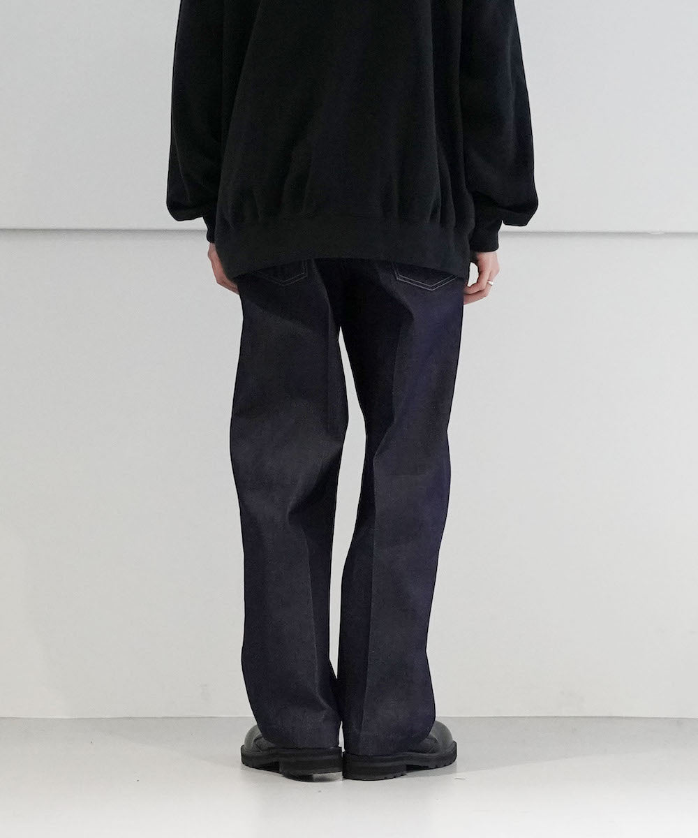 NEONSIGN【ネオンサイン】wide denim slacks -used- 