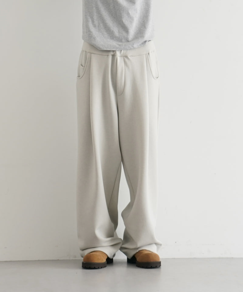 【EXCLUSIVE】NEONSIGN Wide tech slacks "TOP BLACK"