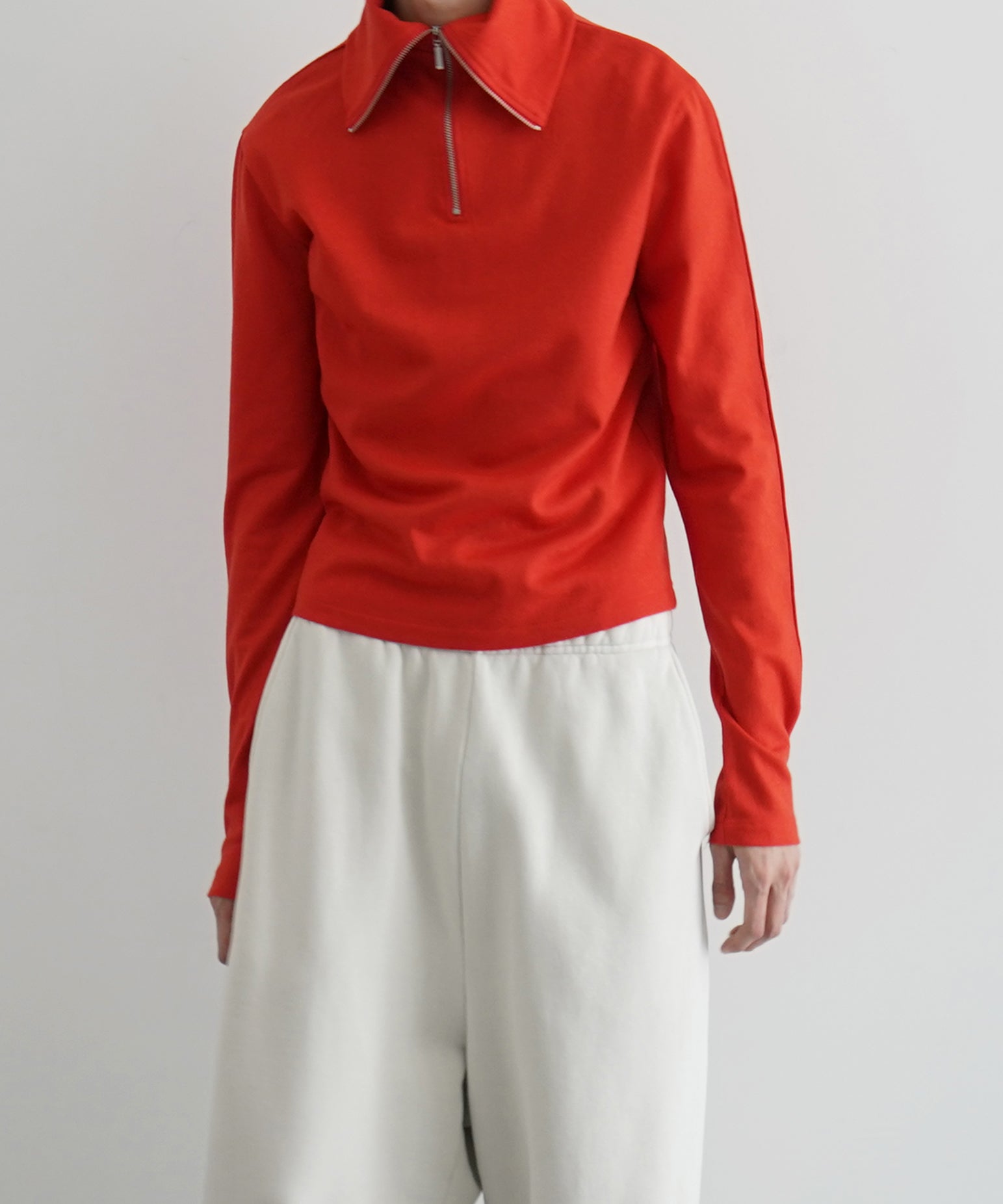 ENTIRE STUDIOS Apex wool top "COFFEE"