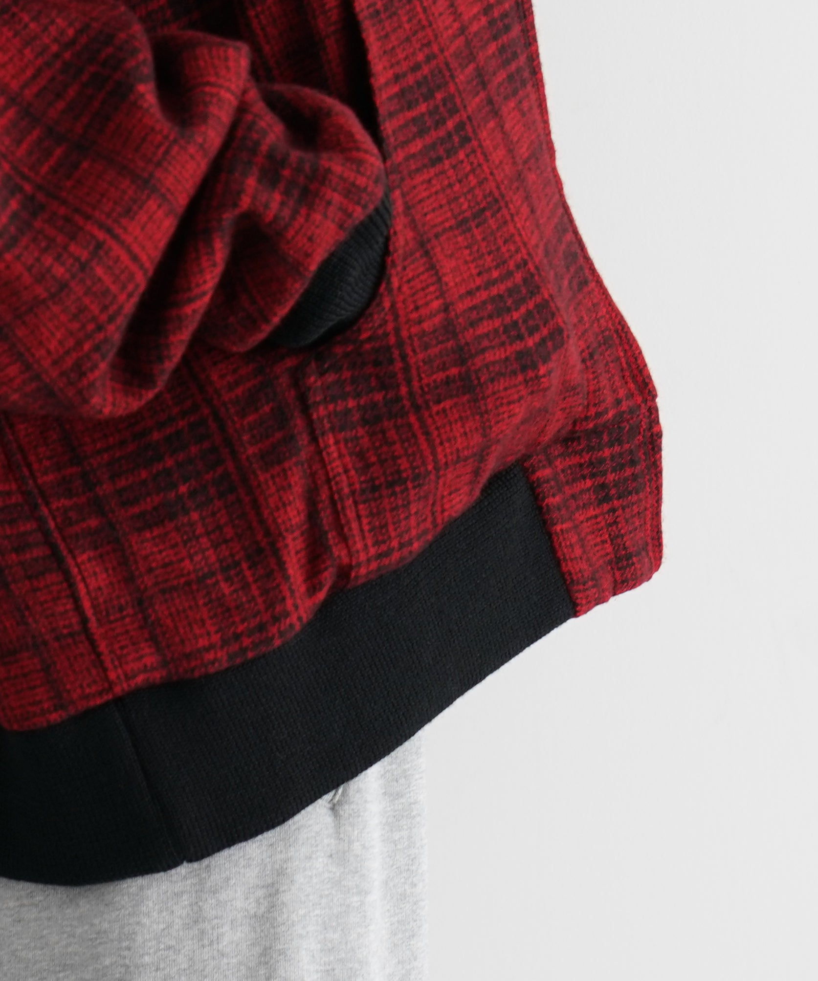 NEEDLES【ニードルズ】zipped work hoody-wool glen plaid 