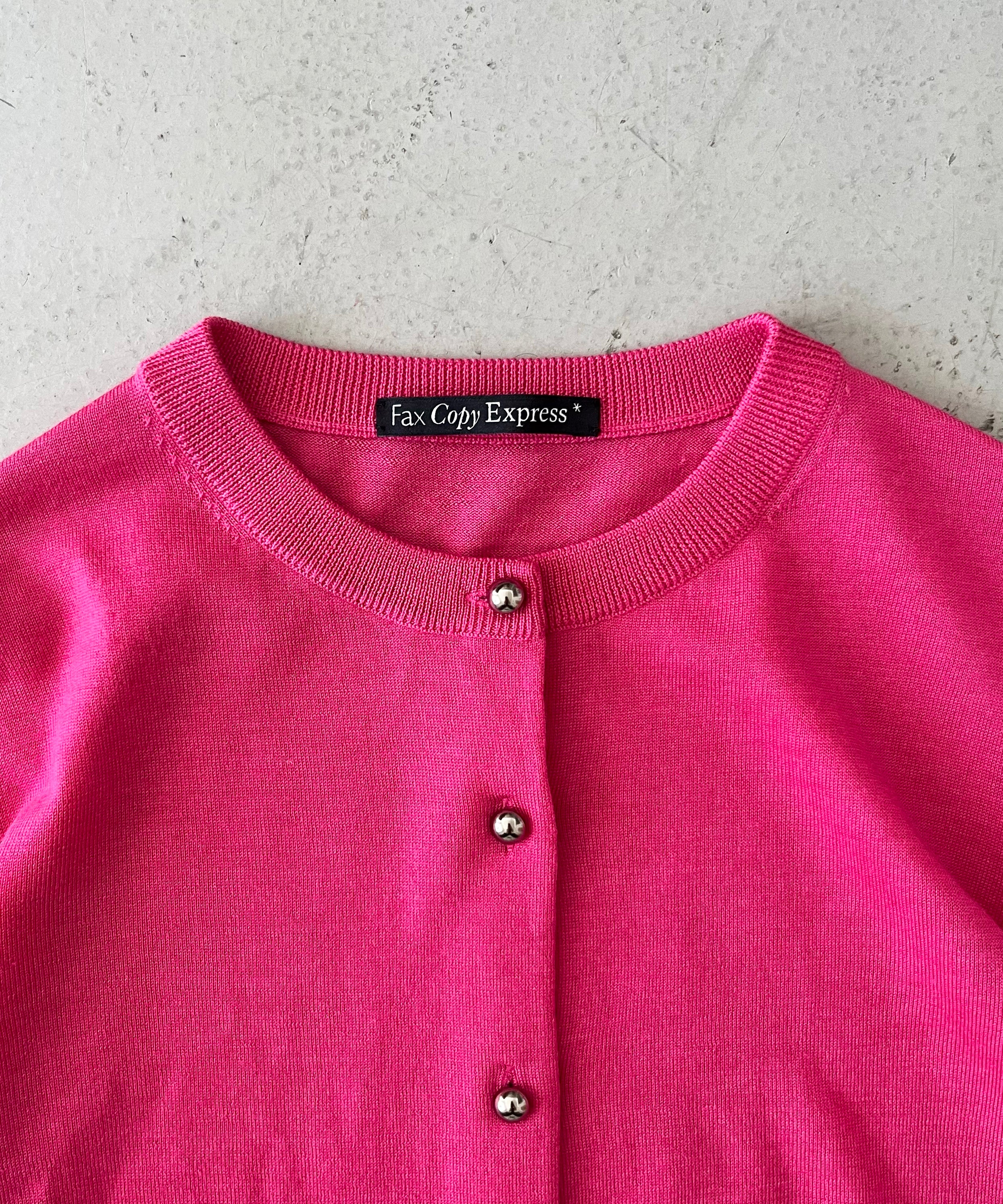 FAX COPY EXPRESS Summer garden ultra-thin fitted top "PINK"